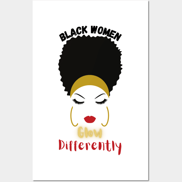 Black Women Glow Wall Art by GMAT